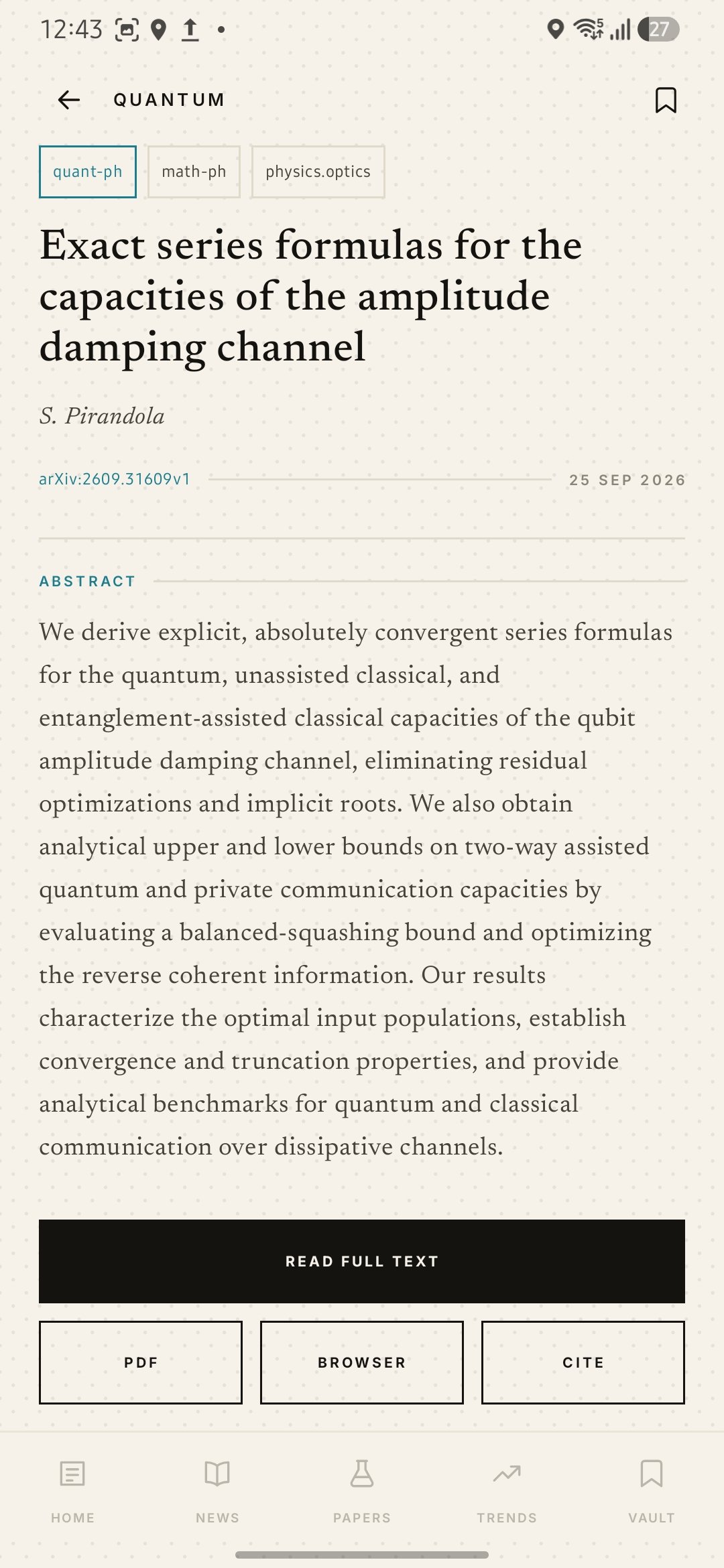arXiv papers, every day